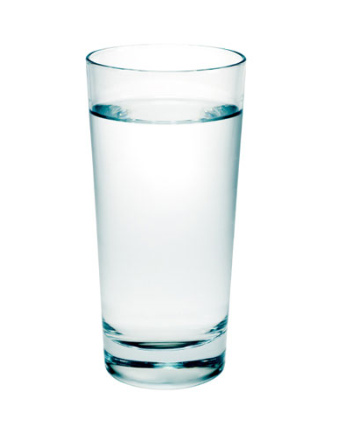 Glass of water - aim for 6 to 8 per day