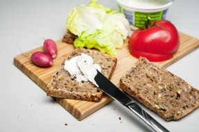 Seed bread sandwich