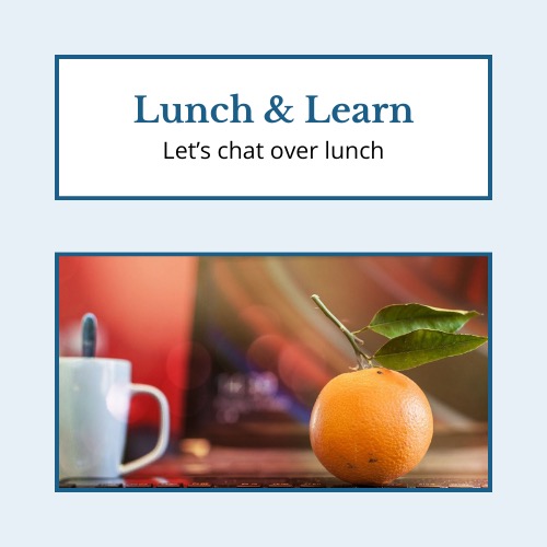 Lunch and Learn: Let's gather around the lunch table and discuss topical diet and nutrition issues.